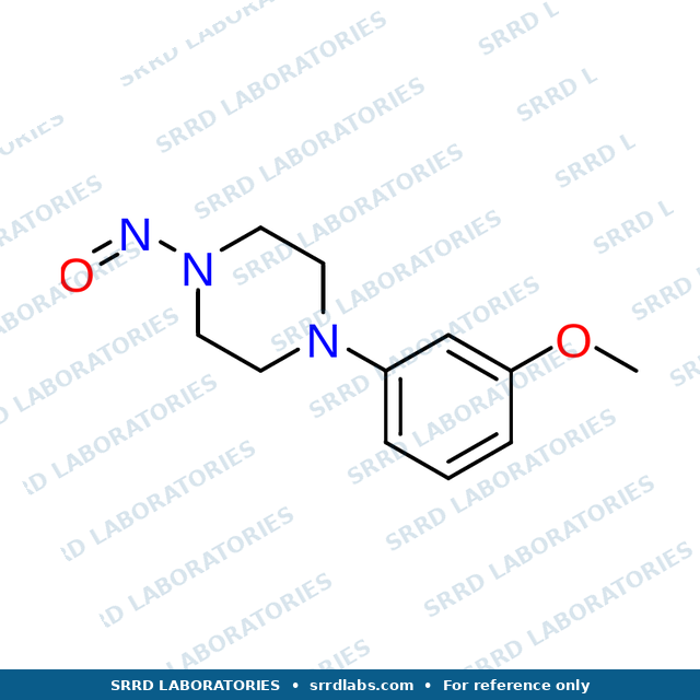 Chemical structure of 1-(3-Methoxyphenyl)-4-nitrosopiperazine — SRRD Laboratories