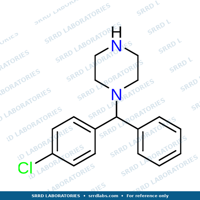 Chemical structure of Cetirizine EP Impurity A — SRRD Laboratories