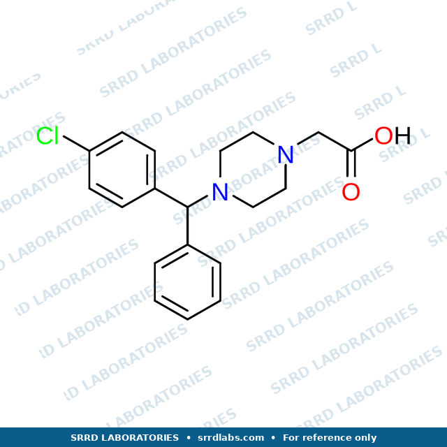 Chemical structure of Cetirizine EP Impurity B — SRRD Laboratories