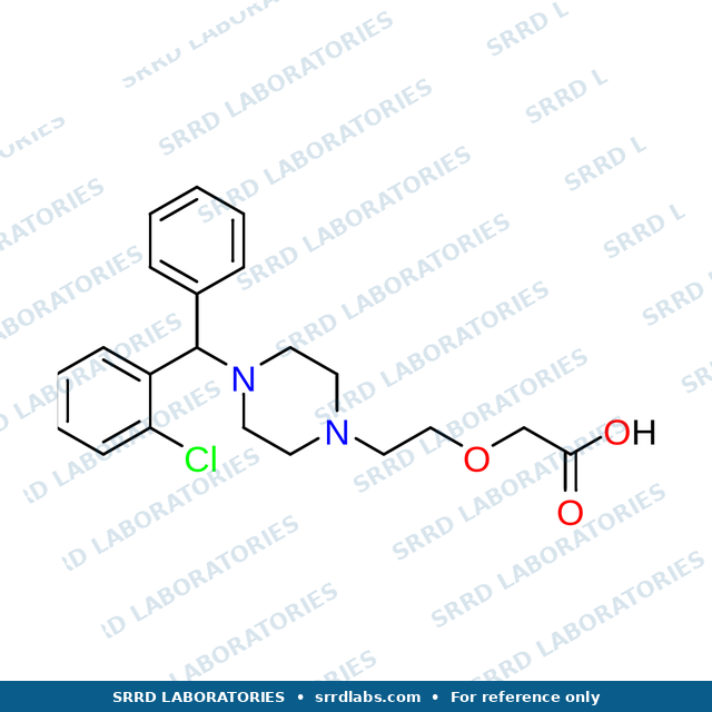 Chemical structure of Cetirizine EP Impurity C — SRRD Laboratories
