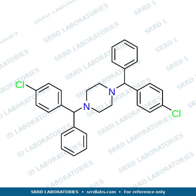 Chemical structure of Cetirizine EP Impurity D — SRRD Laboratories